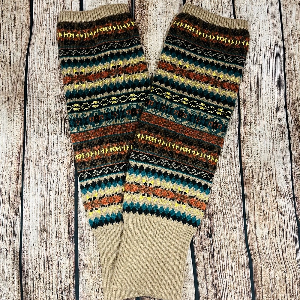 Colorful Knit Leg Warmers